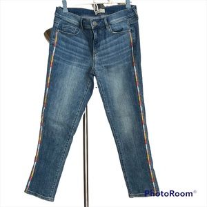 Ann Taylor Loft Women's Skinny Stripped Jeans